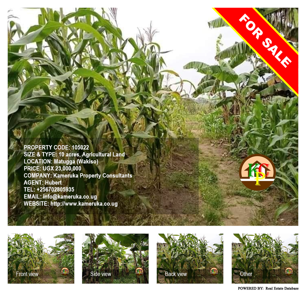 Agricultural Land  for sale in Matugga Wakiso Uganda, code: 105022