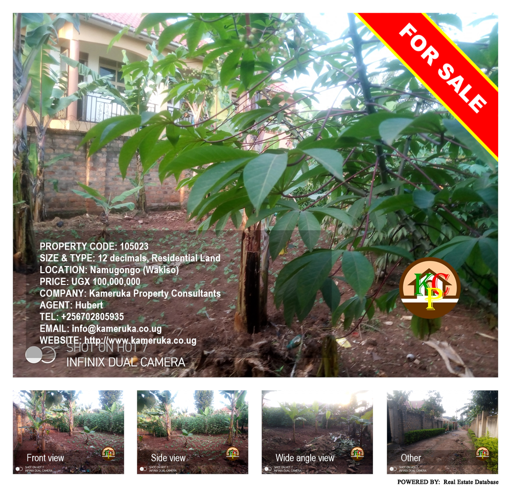 Residential Land  for sale in Namugongo Wakiso Uganda, code: 105023