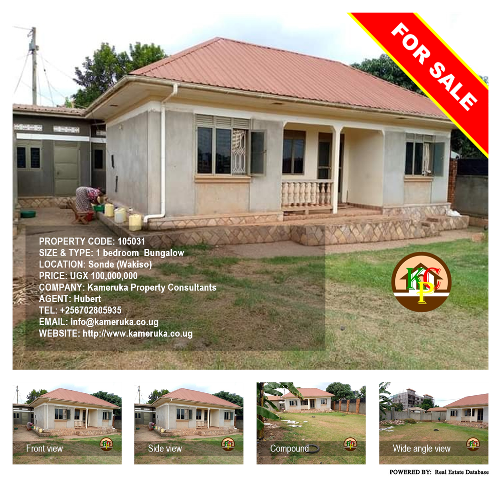 1 bedroom Bungalow  for sale in Sonde Wakiso Uganda, code: 105031