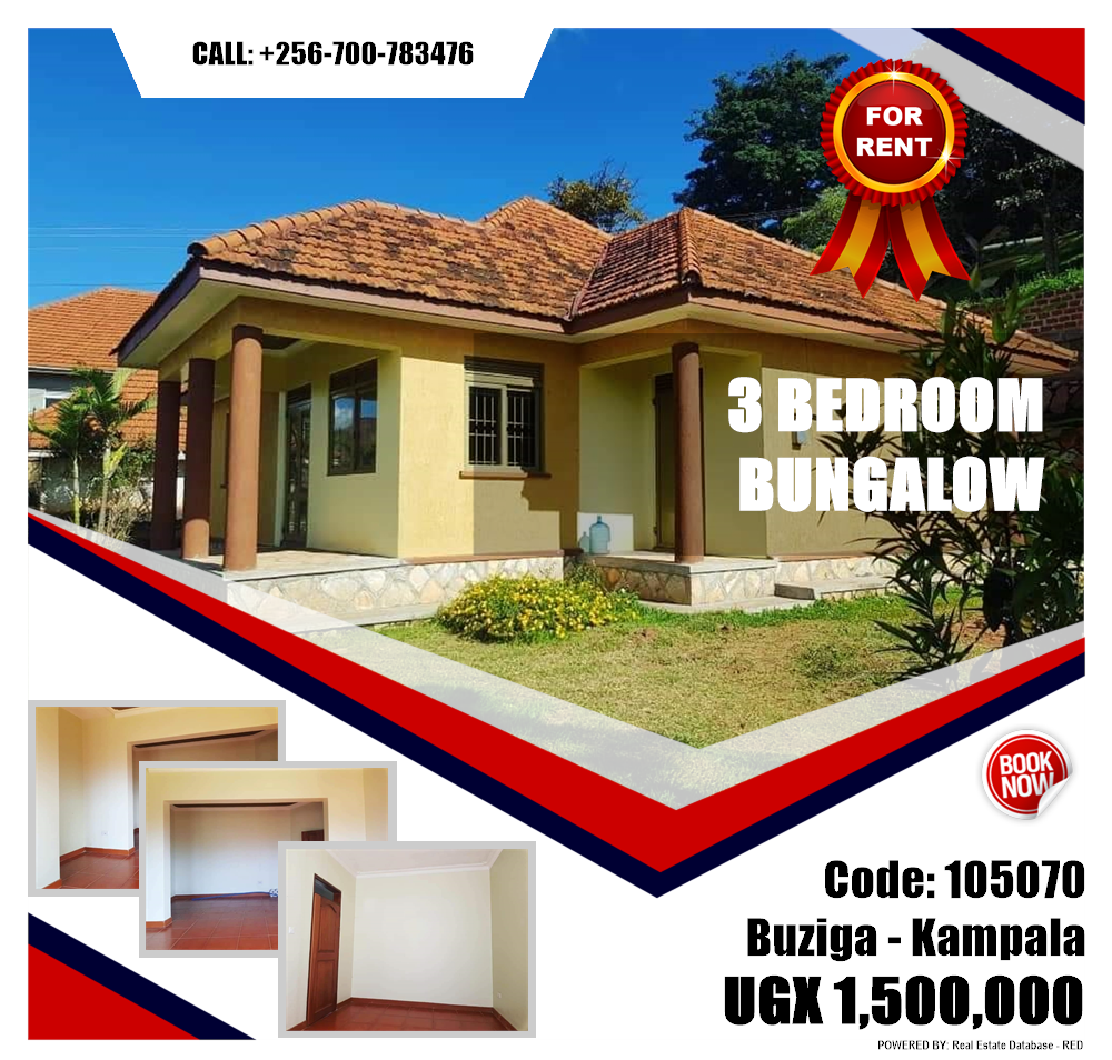3 bedroom Bungalow  for rent in Buziga Kampala Uganda, code: 105070