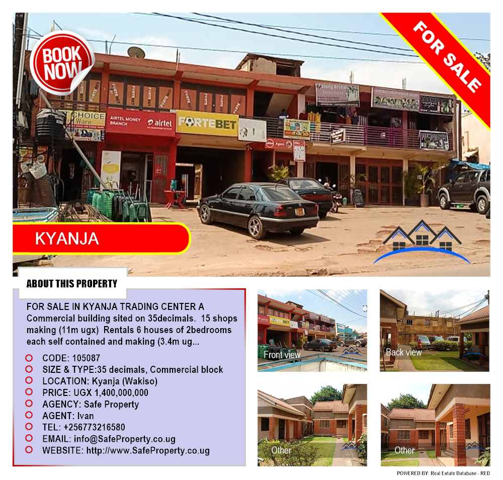 Commercial block  for sale in Kyanja Wakiso Uganda, code: 105087