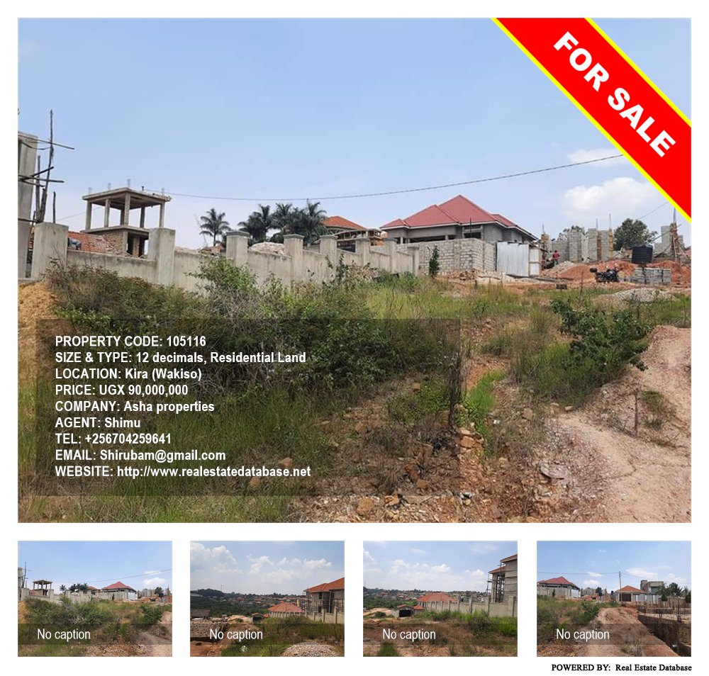 Residential Land  for sale in Kira Wakiso Uganda, code: 105116