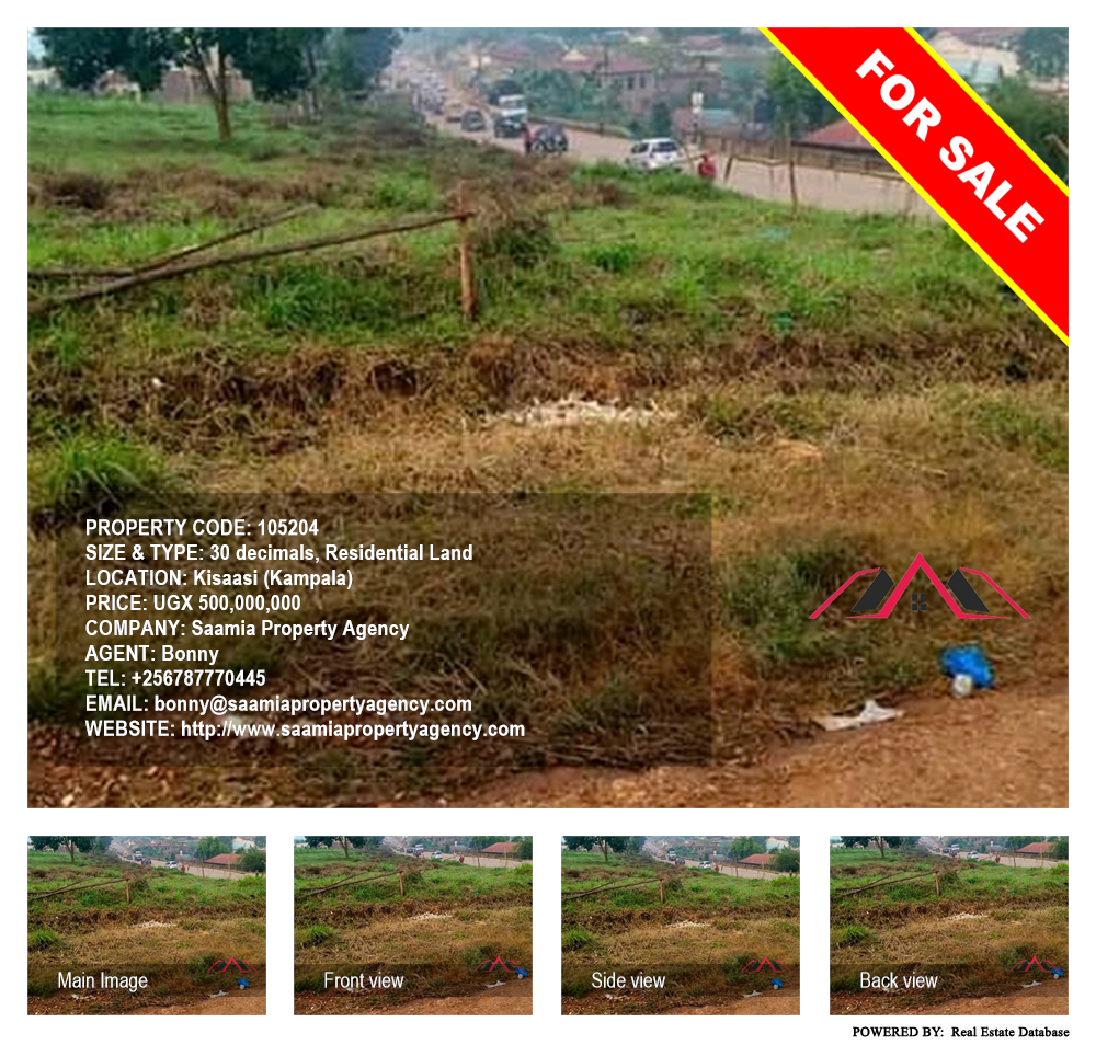 Residential Land  for sale in Kisaasi Kampala Uganda, code: 105204