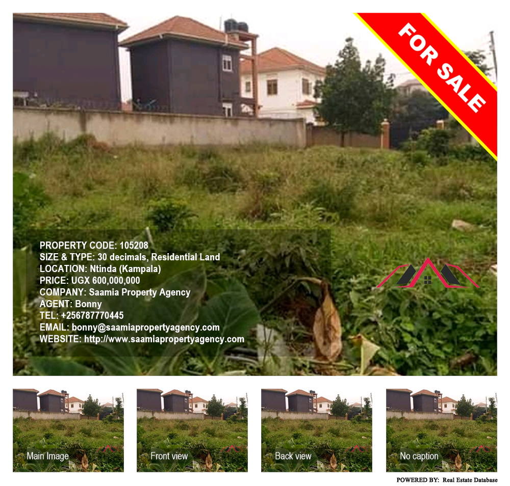 Residential Land  for sale in Ntinda Kampala Uganda, code: 105208