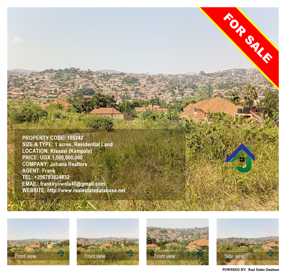 Residential Land  for sale in Kisaasi Kampala Uganda, code: 105242