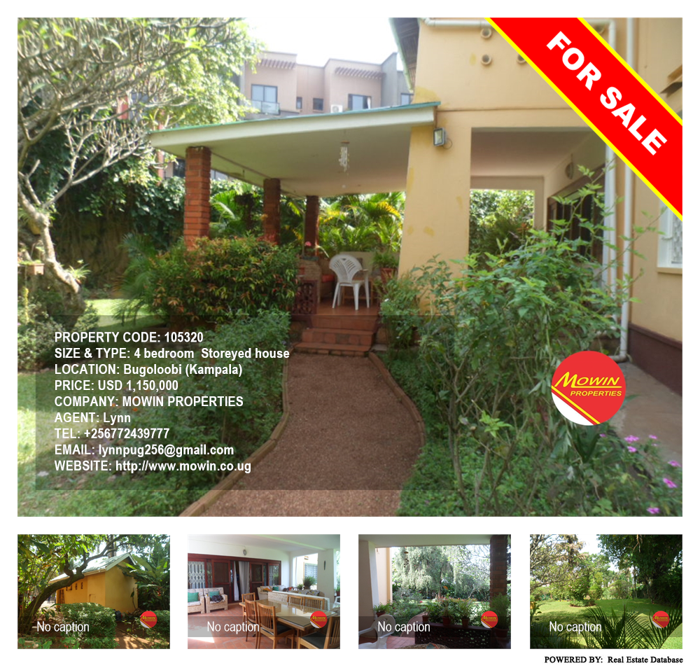 4 bedroom Storeyed house  for sale in Bugoloobi Kampala Uganda, code: 105320