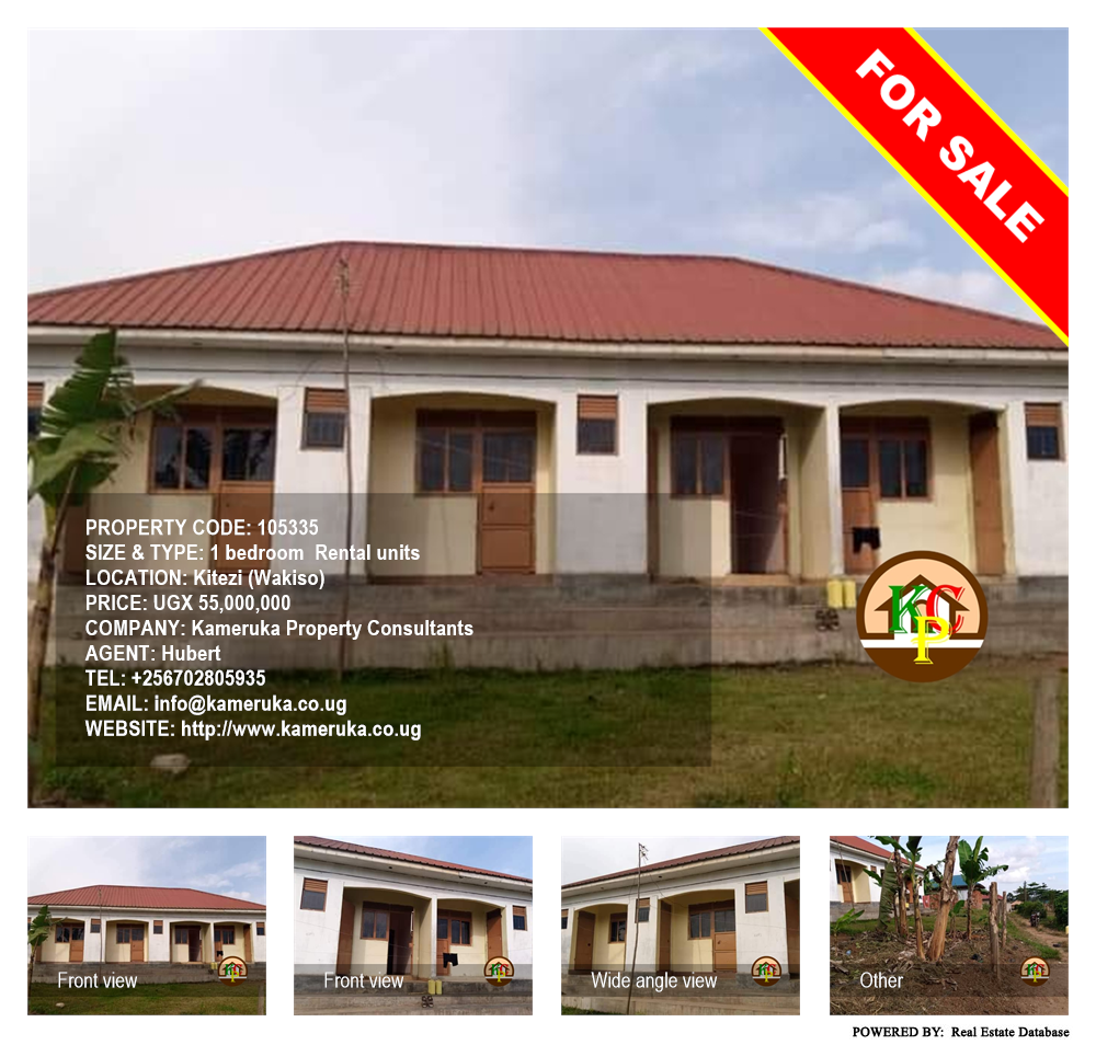 1 bedroom Rental units  for sale in Kiteezi Wakiso Uganda, code: 105335