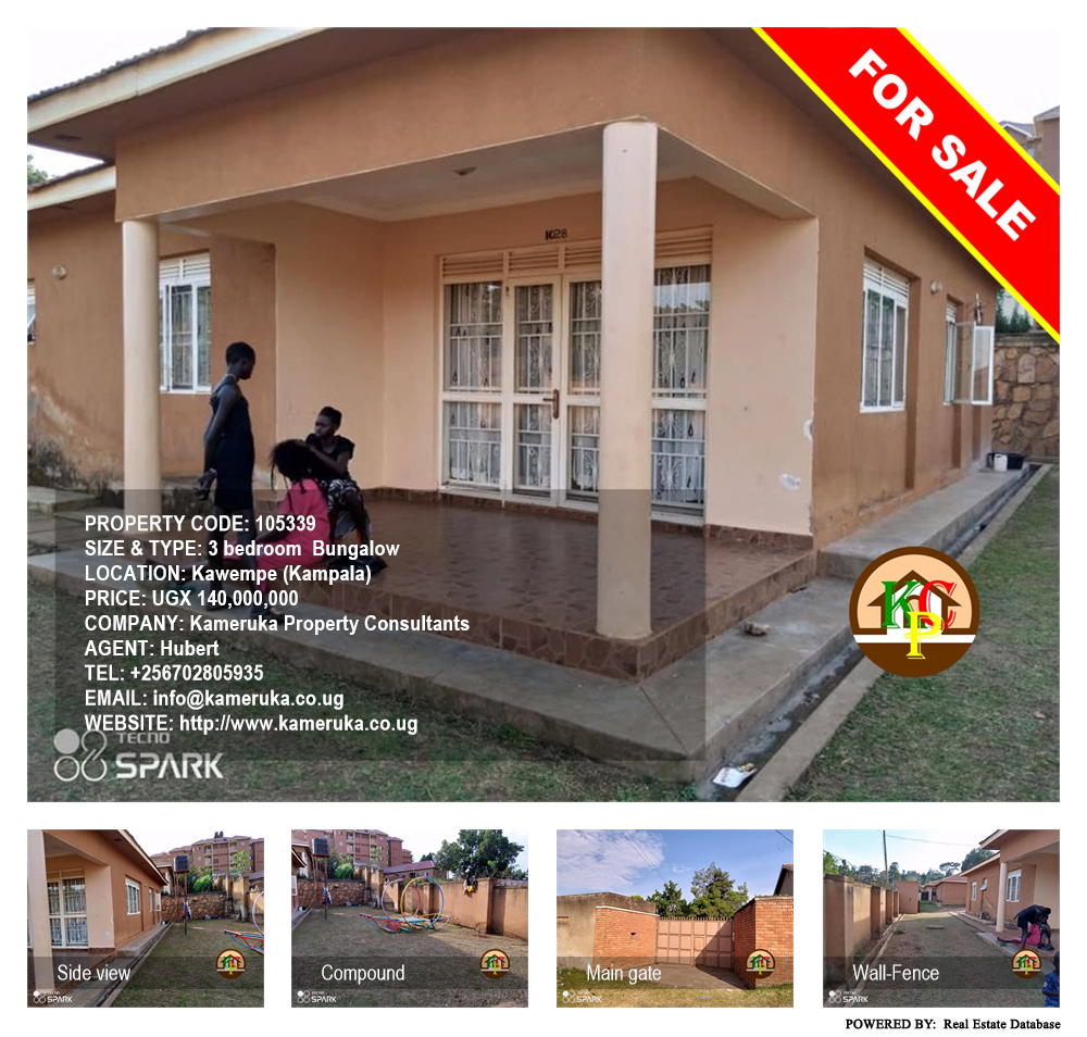 3 bedroom Bungalow  for sale in Kawempe Kampala Uganda, code: 105339