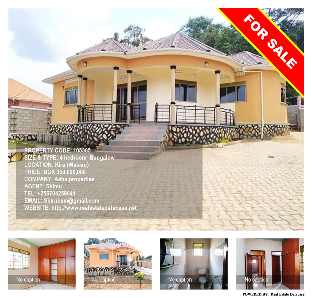 4 bedroom Bungalow  for sale in Kira Wakiso Uganda, code: 105365