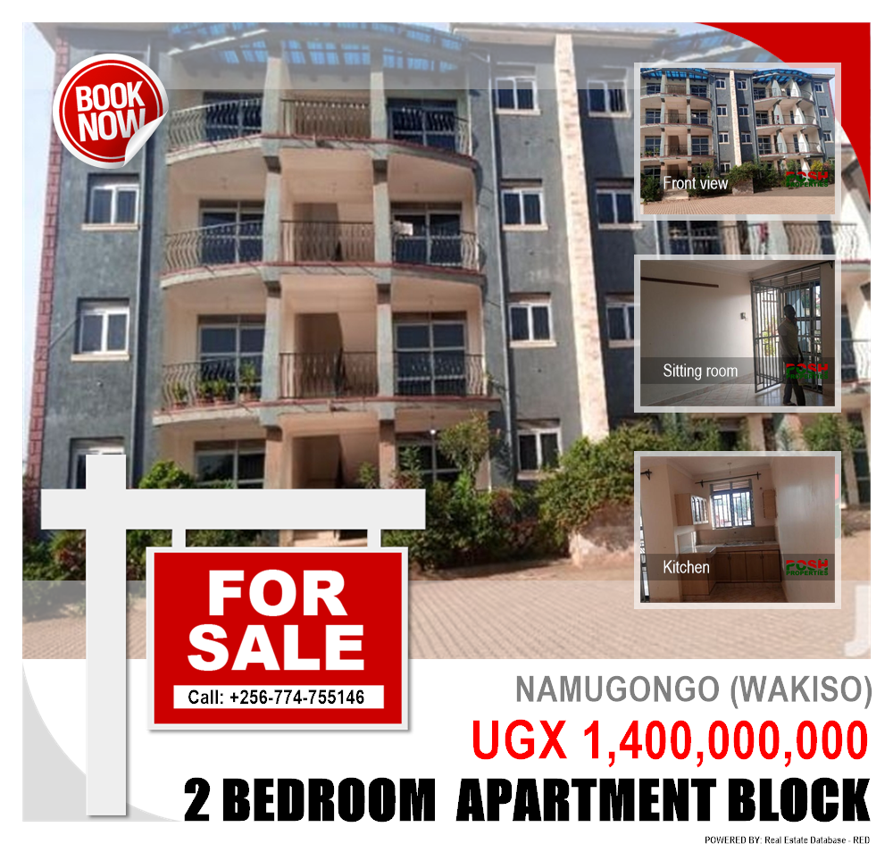 2 bedroom Apartment block  for sale in Namugongo Wakiso Uganda, code: 105486