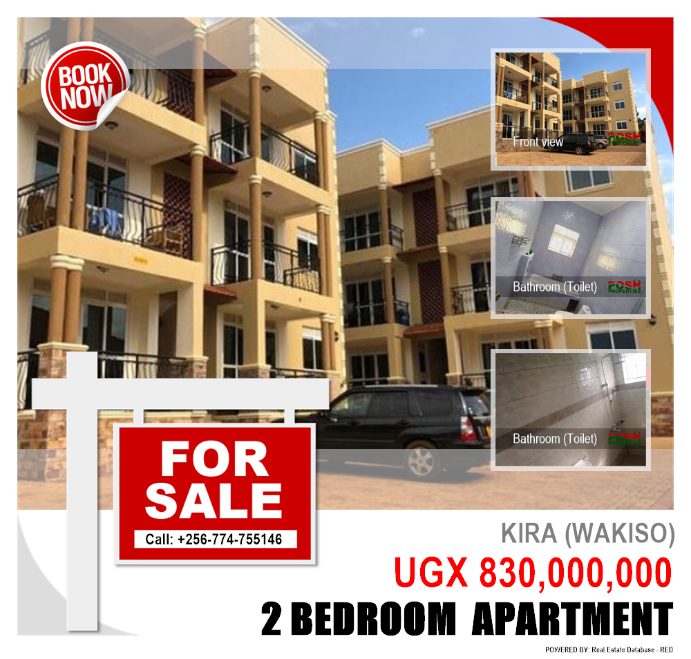 2 bedroom Apartment  for sale in Kira Wakiso Uganda, code: 105491