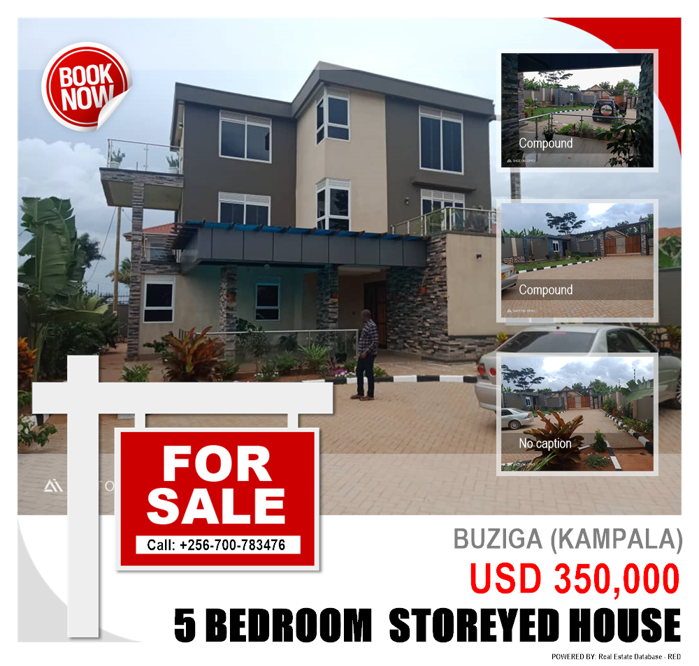 5 bedroom Storeyed house  for sale in Buziga Kampala Uganda, code: 105554