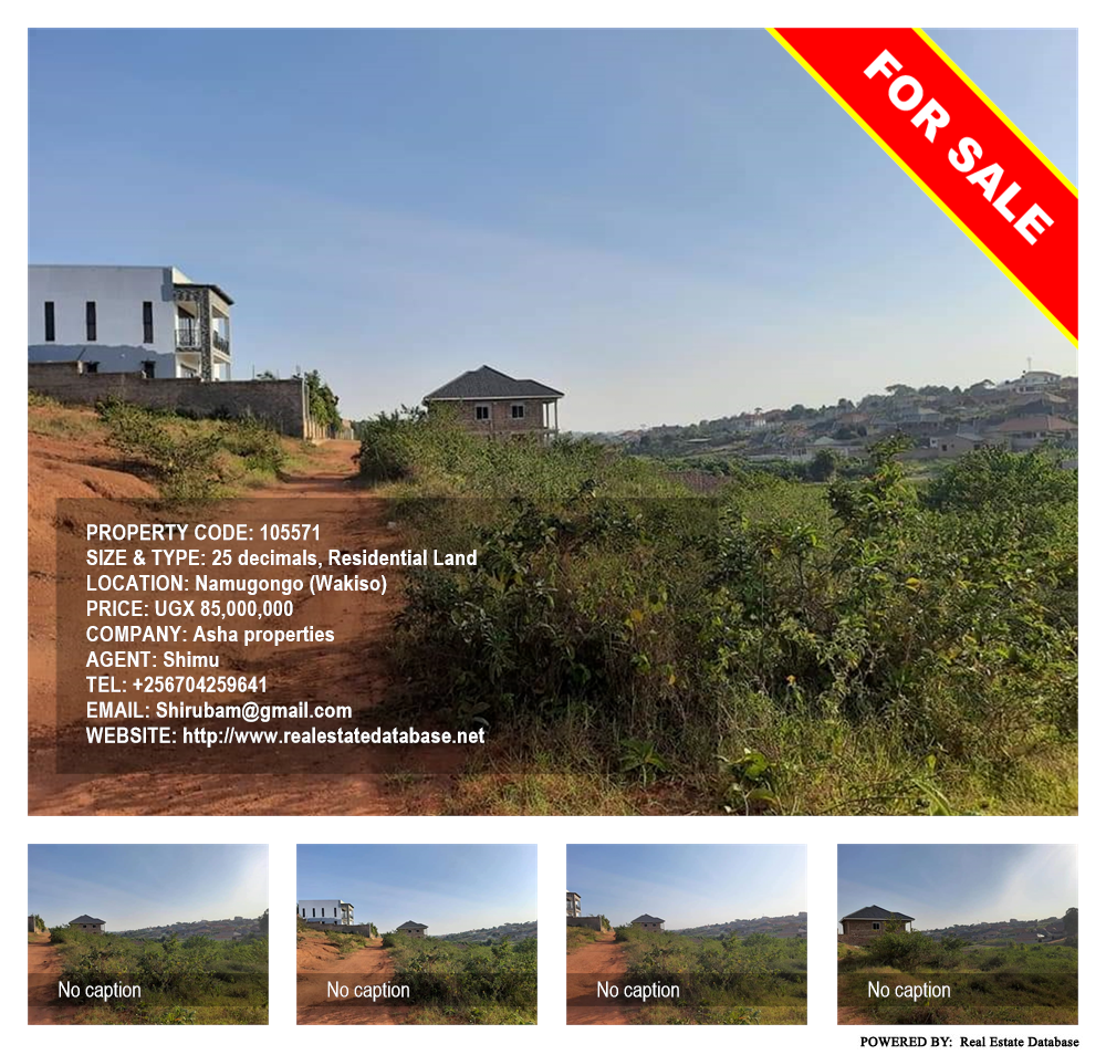 Residential Land  for sale in Namugongo Wakiso Uganda, code: 105571