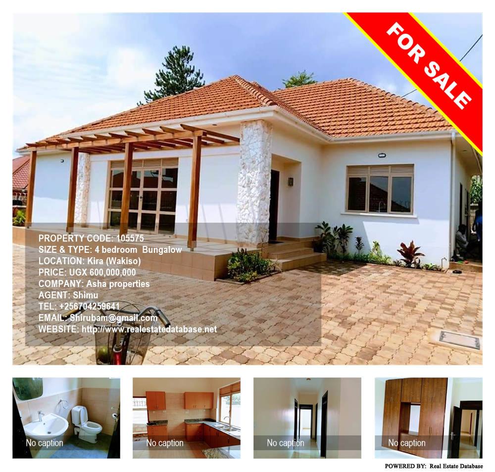 4 bedroom Bungalow  for sale in Kira Wakiso Uganda, code: 105575