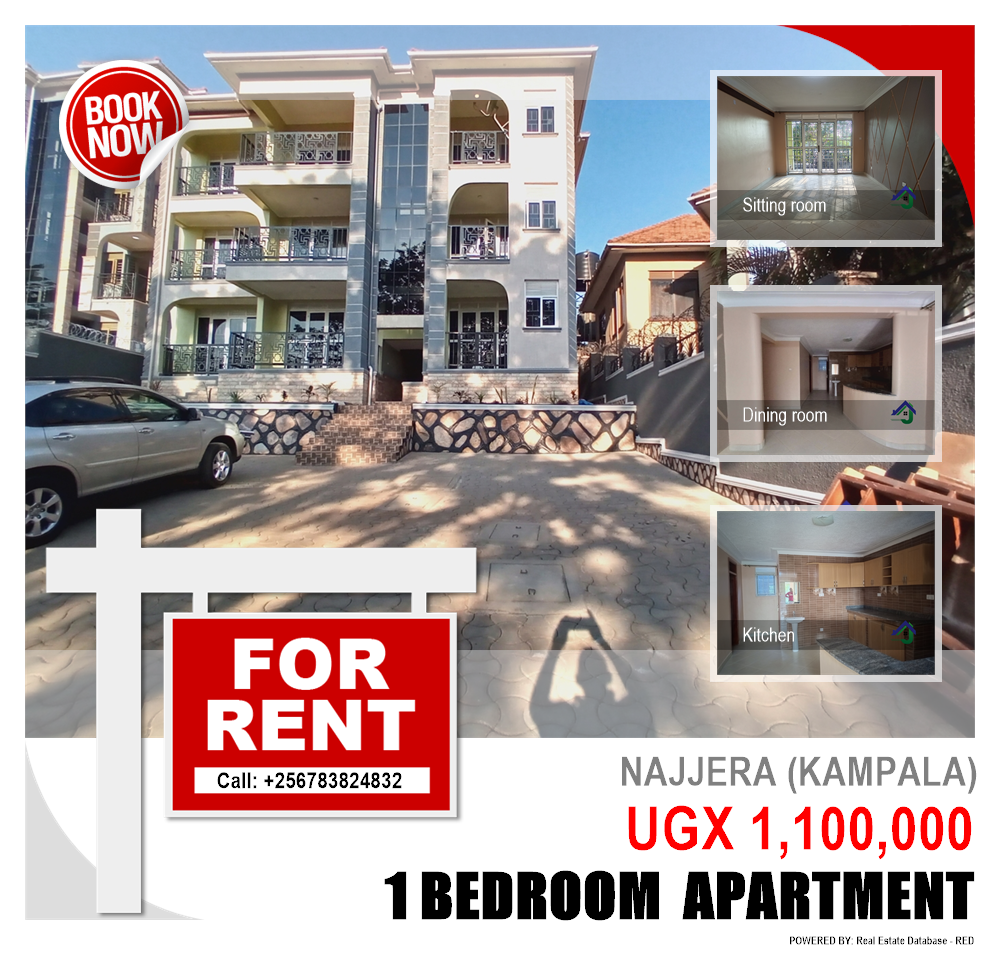 1 bedroom Apartment  for rent in Najjera Kampala Uganda, code: 105609
