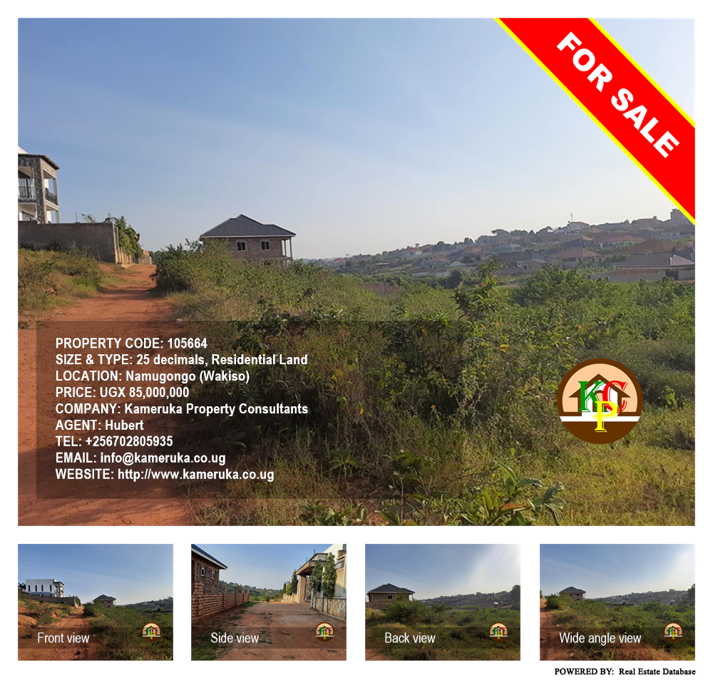 Residential Land  for sale in Namugongo Wakiso Uganda, code: 105664
