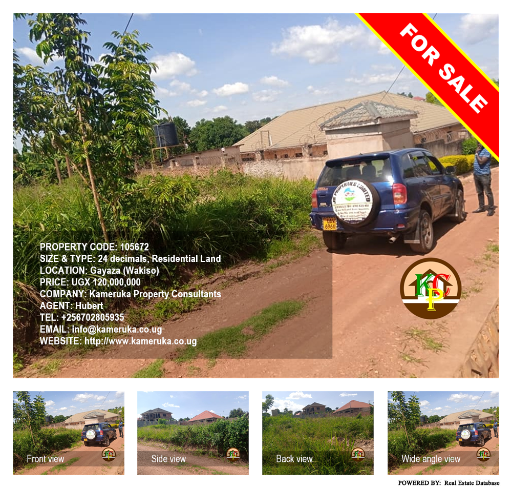 Residential Land  for sale in Gayaza Wakiso Uganda, code: 105672