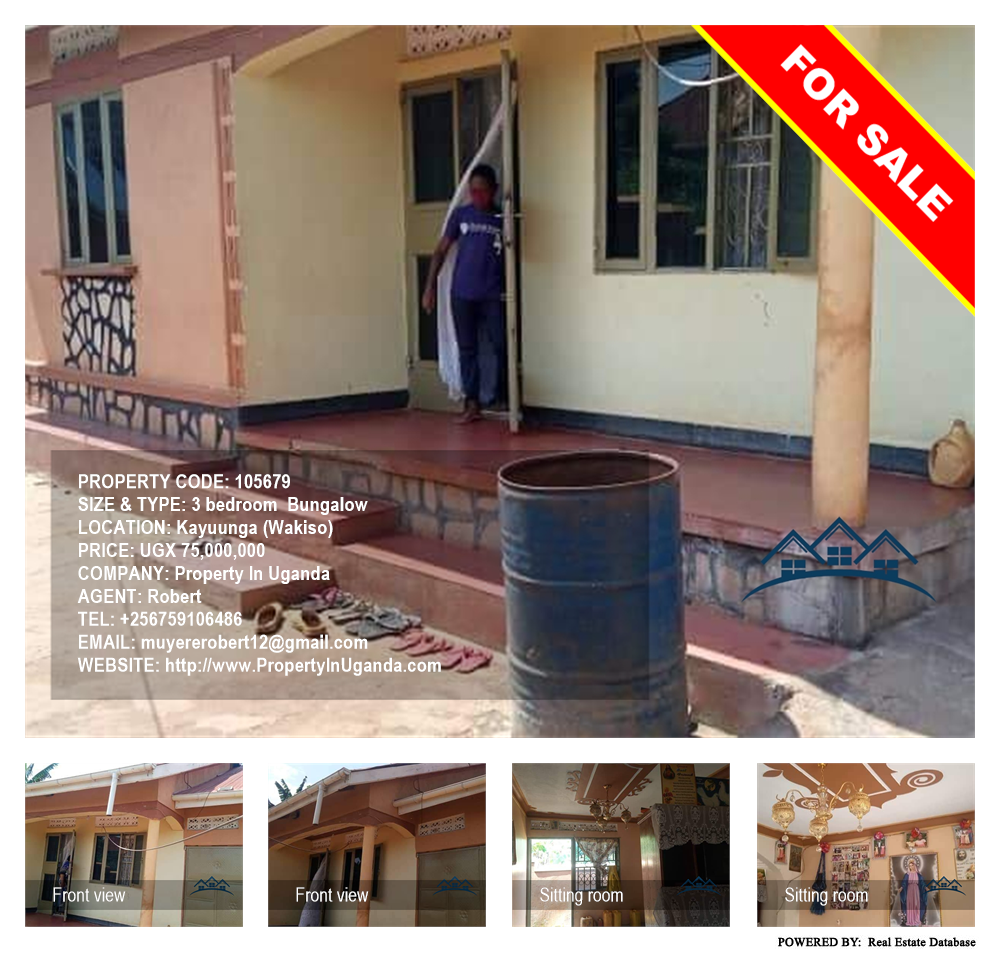3 bedroom Bungalow  for sale in Kayunga Wakiso Uganda, code: 105679