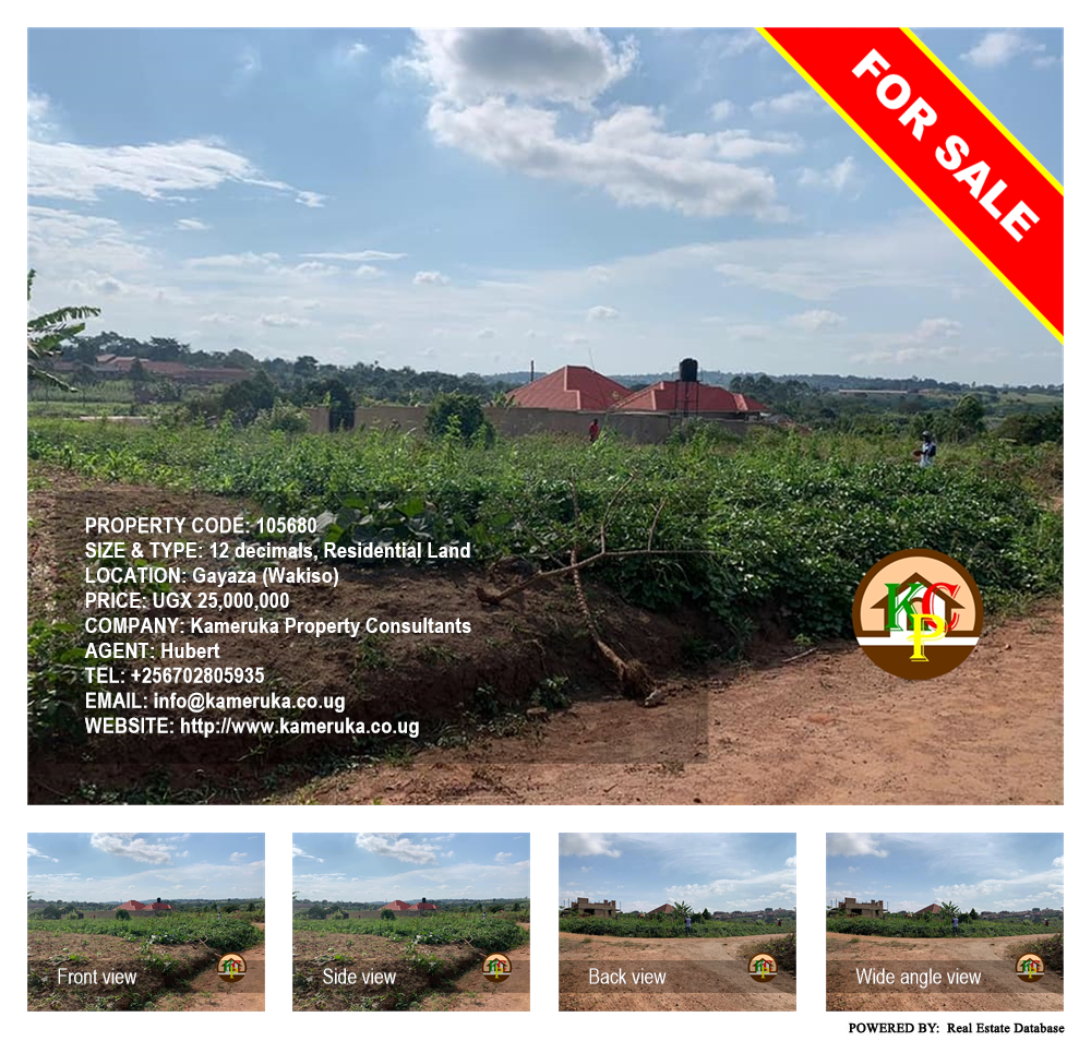 Residential Land  for sale in Gayaza Wakiso Uganda, code: 105680