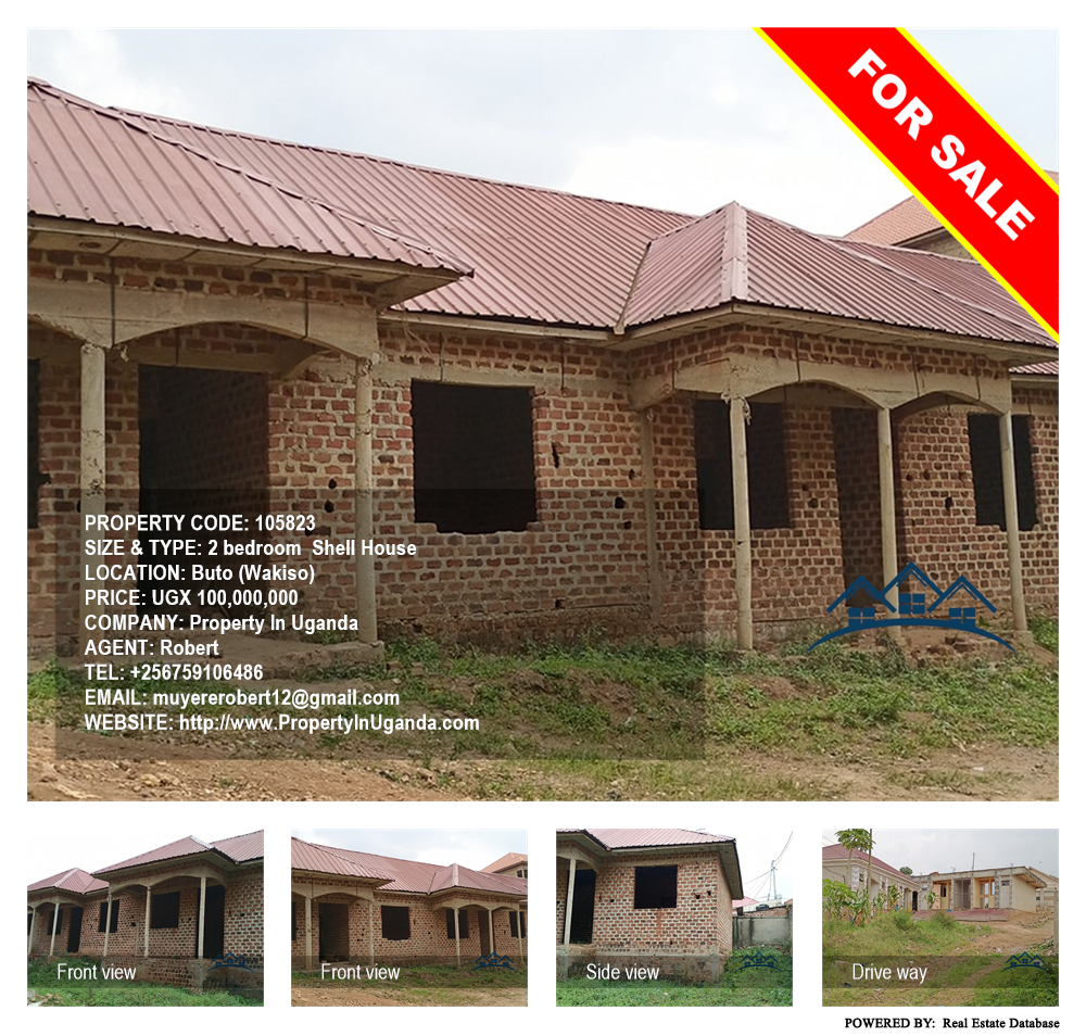 2 bedroom Shell House  for sale in Buto Wakiso Uganda, code: 105823