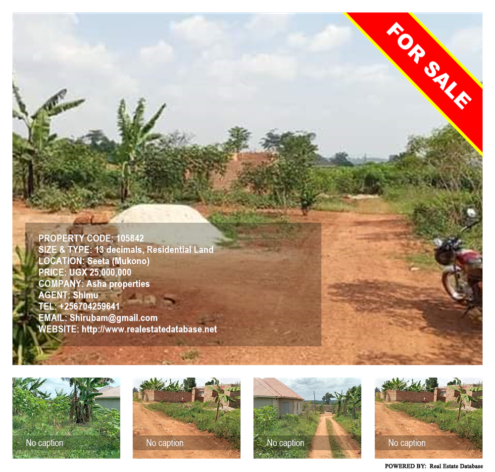 Residential Land  for sale in Seeta Mukono Uganda, code: 105842