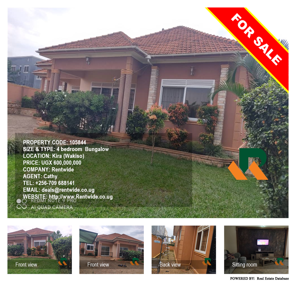 4 bedroom Bungalow  for sale in Kira Wakiso Uganda, code: 105844