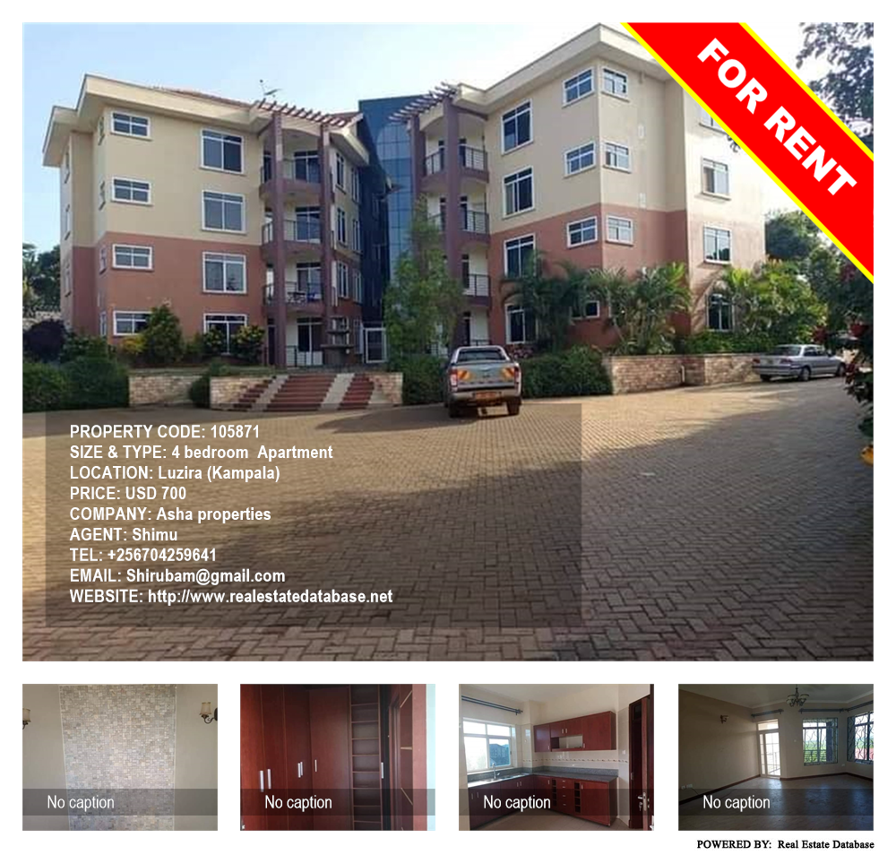 4 bedroom Apartment  for rent in Luzira Kampala Uganda, code: 105871