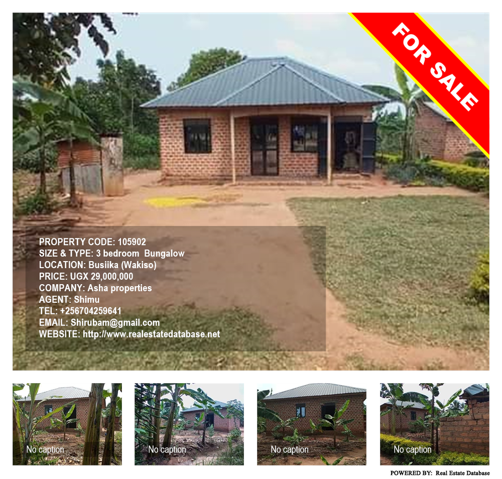 3 bedroom Bungalow  for sale in Busiika Wakiso Uganda, code: 105902