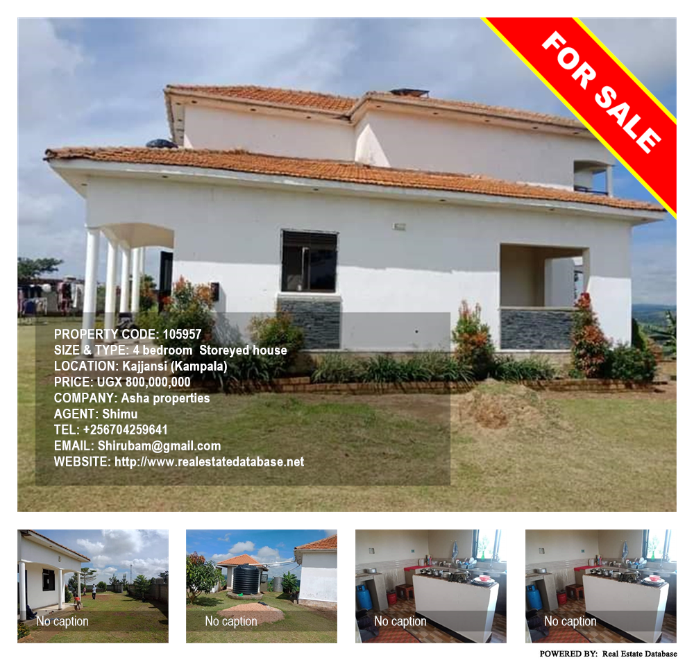 4 bedroom Storeyed house  for sale in Kajjansi Kampala Uganda, code: 105957