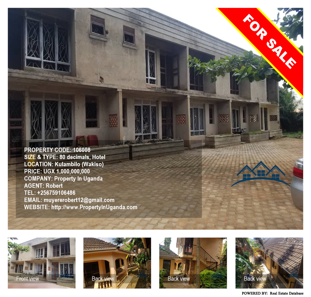 Hotel  for sale in Kulambilo Wakiso Uganda, code: 106008