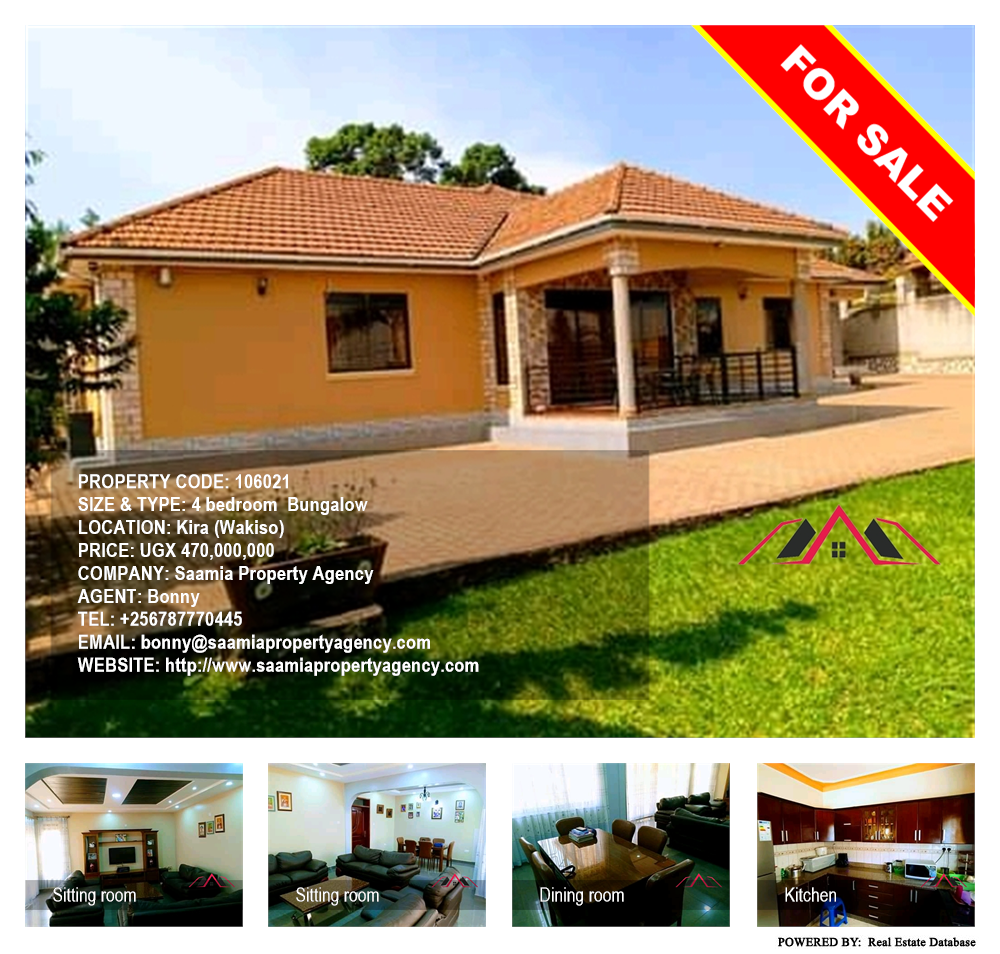 4 bedroom Bungalow  for sale in Kira Wakiso Uganda, code: 106021