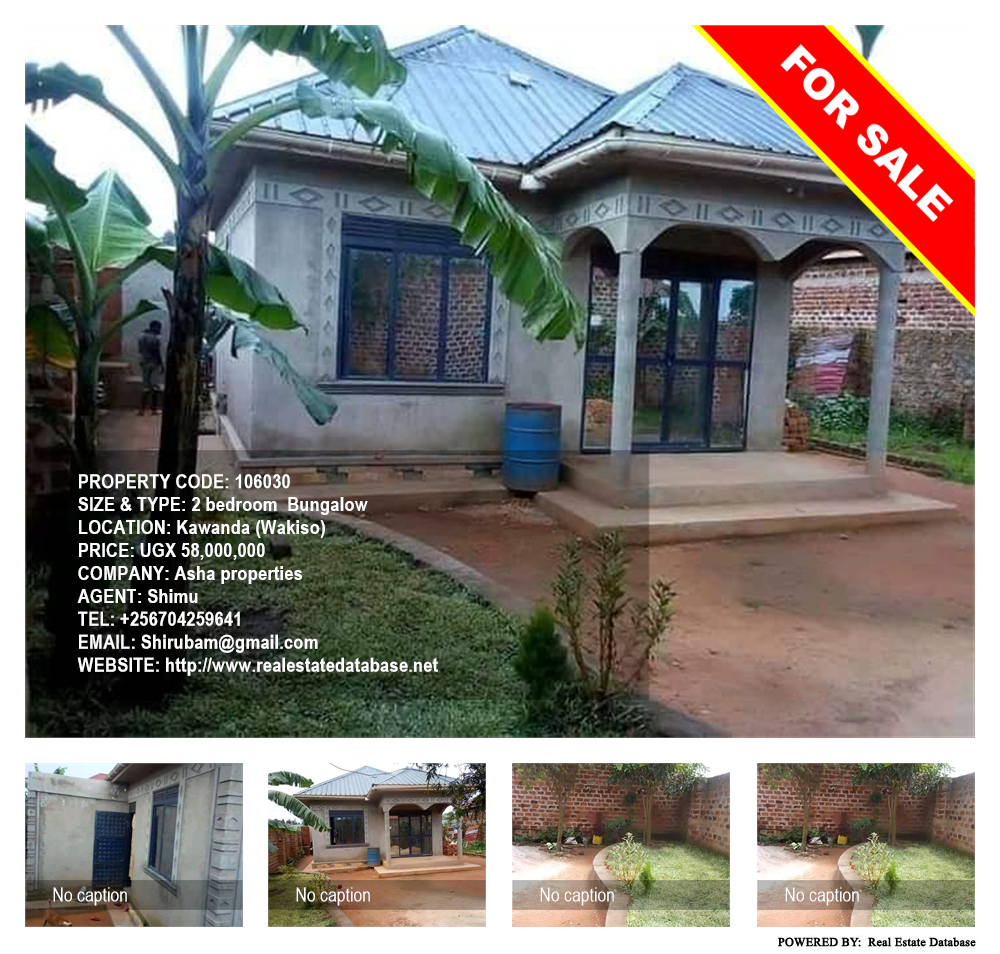 2 bedroom Bungalow  for sale in Kawanda Wakiso Uganda, code: 106030