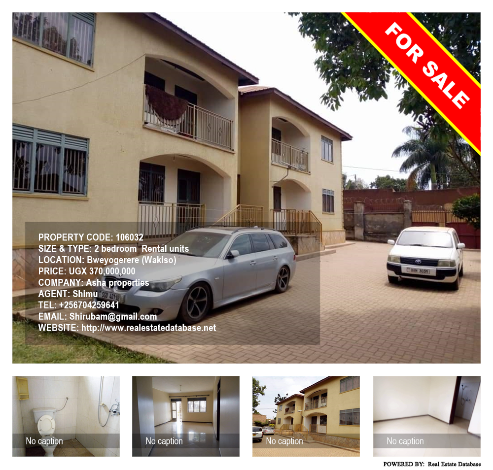 2 bedroom Rental units  for sale in Bweyogerere Wakiso Uganda, code: 106032
