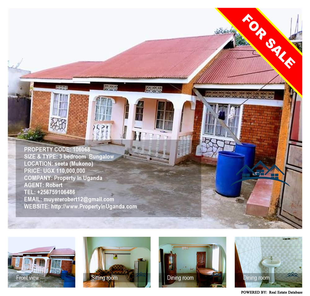 3 bedroom Bungalow  for sale in Seeta Mukono Uganda, code: 106068
