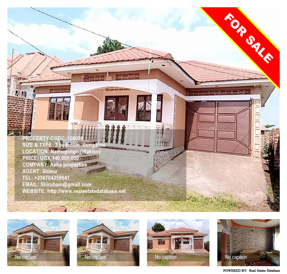 3 bedroom Bungalow  for sale in Namugongo Wakiso Uganda, code: 106080