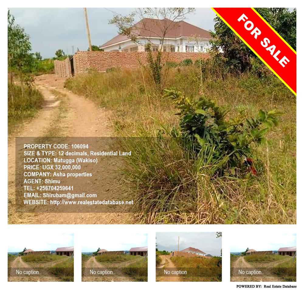 Residential Land  for sale in Matugga Wakiso Uganda, code: 106094