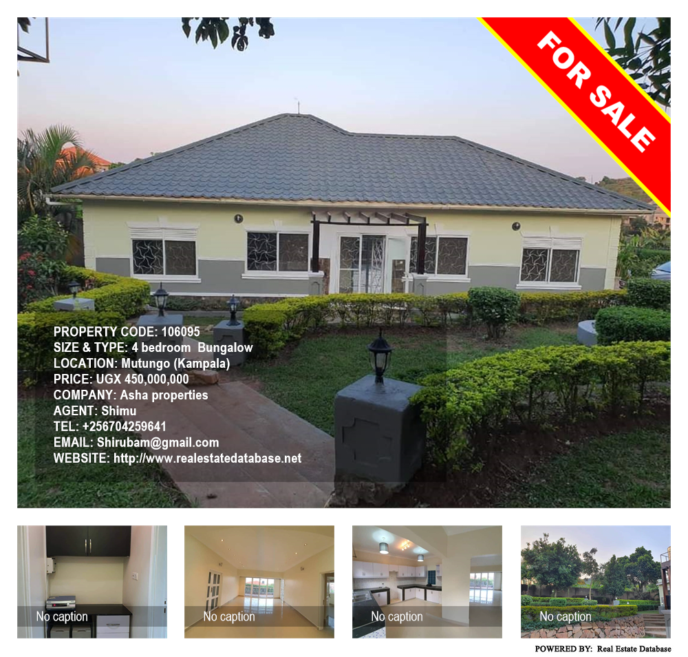 4 bedroom Bungalow  for sale in Mutungo Kampala Uganda, code: 106095