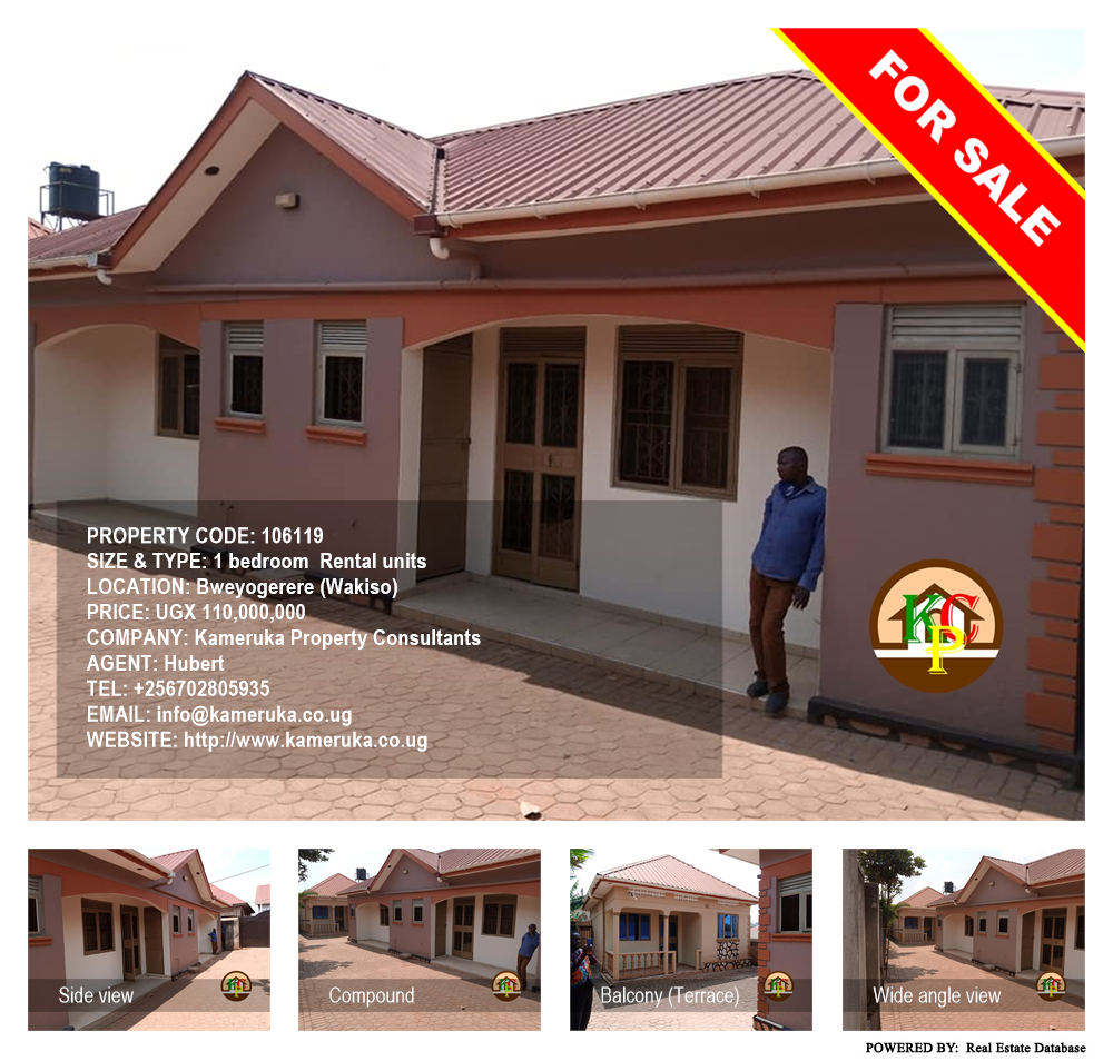 1 bedroom Rental units  for sale in Bweyogerere Wakiso Uganda, code: 106119