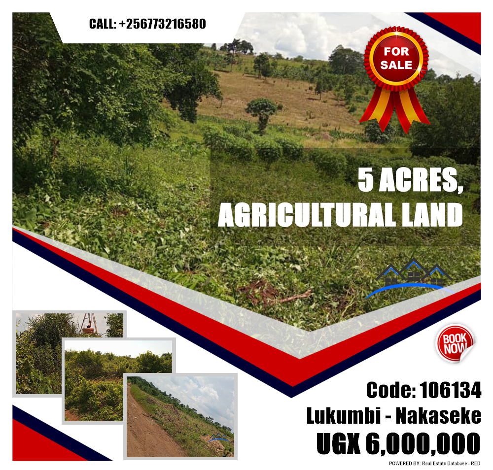 Agricultural Land  for sale in Lukumbi Nakaseke Uganda, code: 106134
