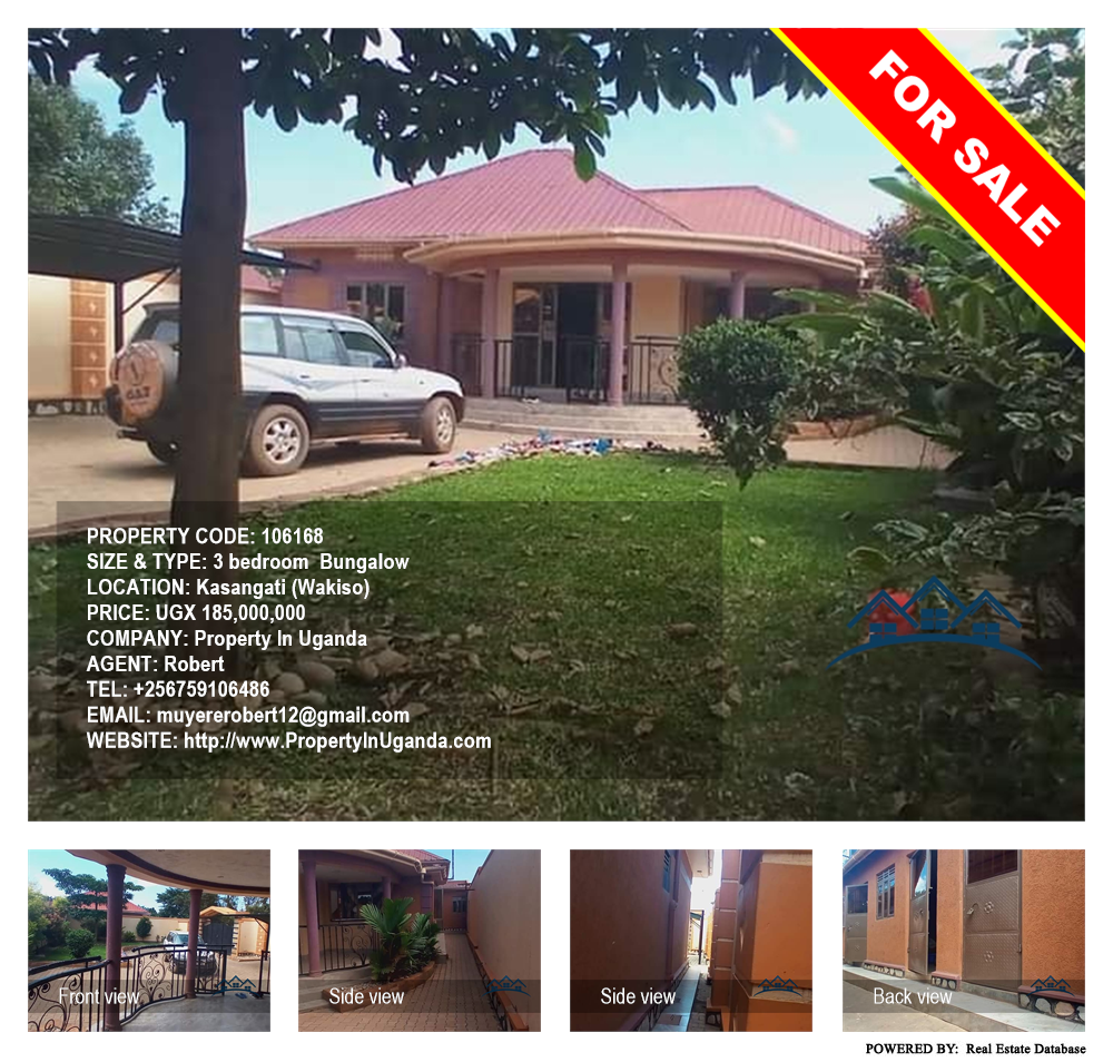 3 bedroom Bungalow  for sale in Kasangati Wakiso Uganda, code: 106168