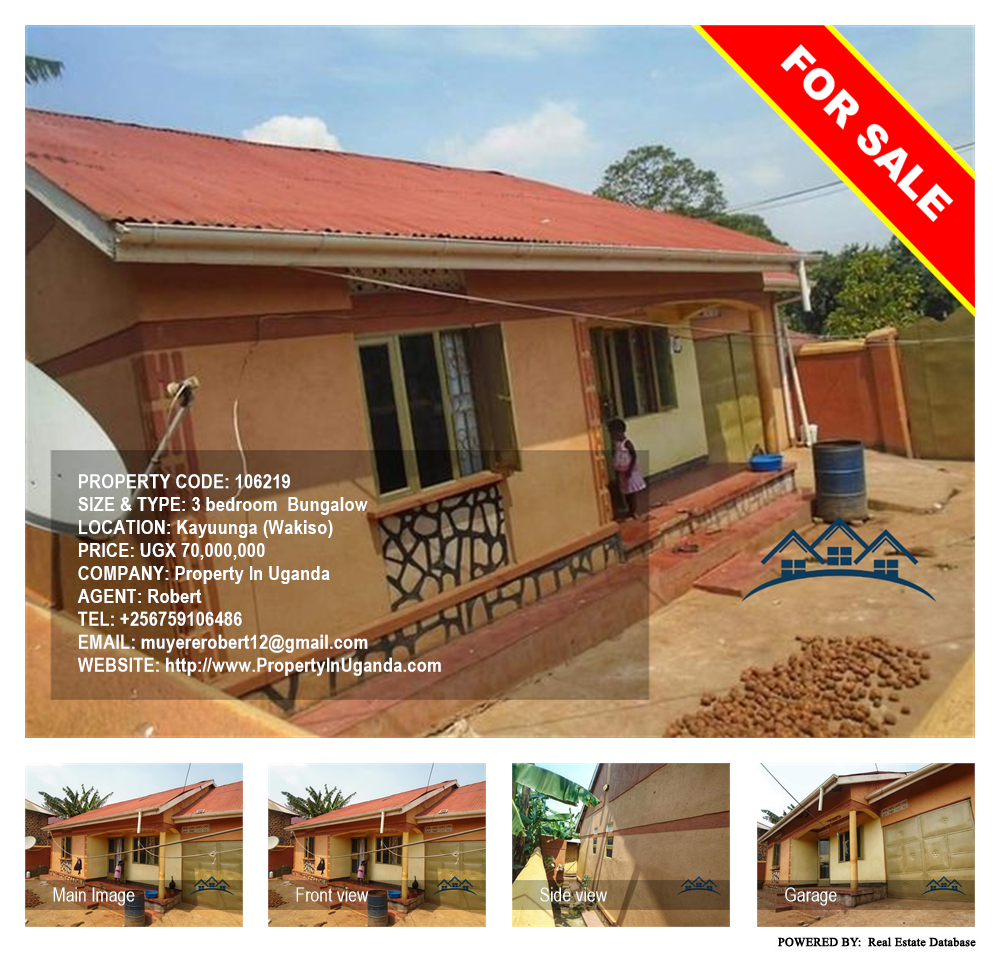 3 bedroom Bungalow  for sale in Kayunga Wakiso Uganda, code: 106219