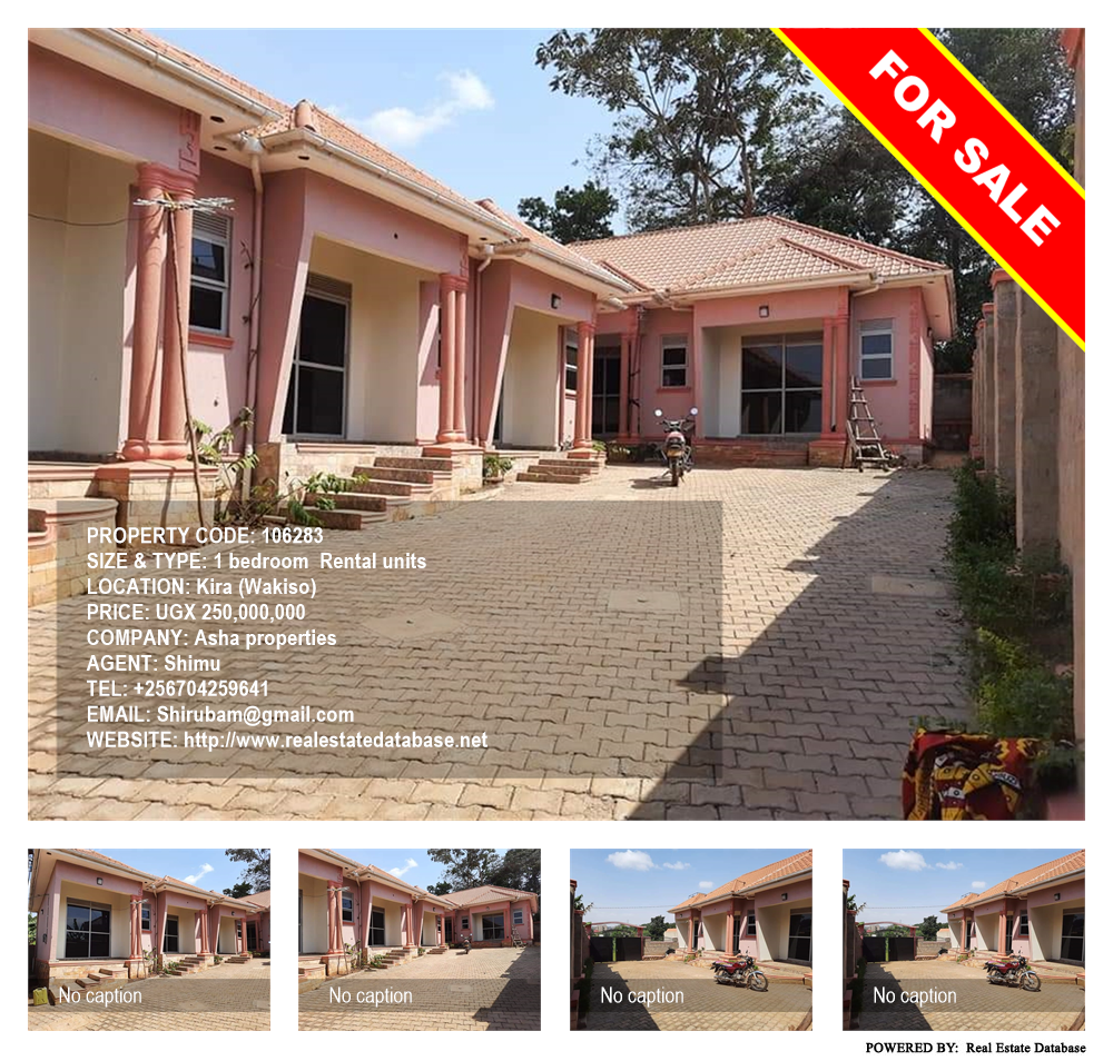1 bedroom Rental units  for sale in Kira Wakiso Uganda, code: 106283