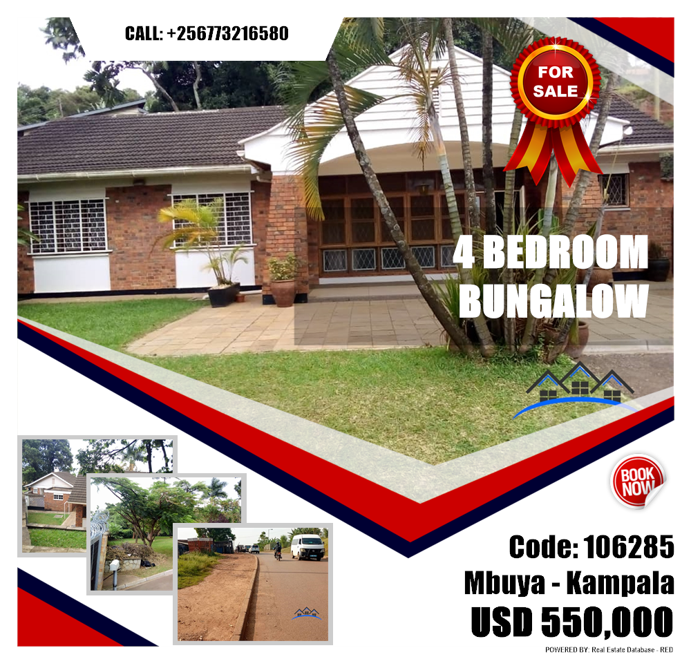 4 bedroom Bungalow  for sale in Mbuya Kampala Uganda, code: 106285
