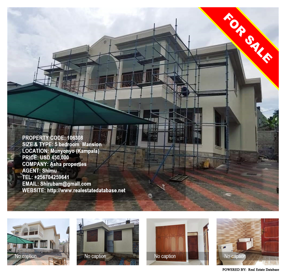 5 bedroom Mansion  for sale in Munyonyo Kampala Uganda, code: 106308