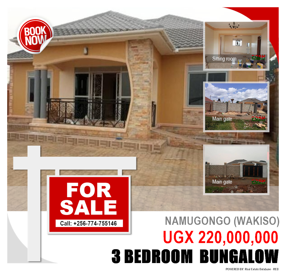 3 bedroom Bungalow  for sale in Namugongo Wakiso Uganda, code: 106347