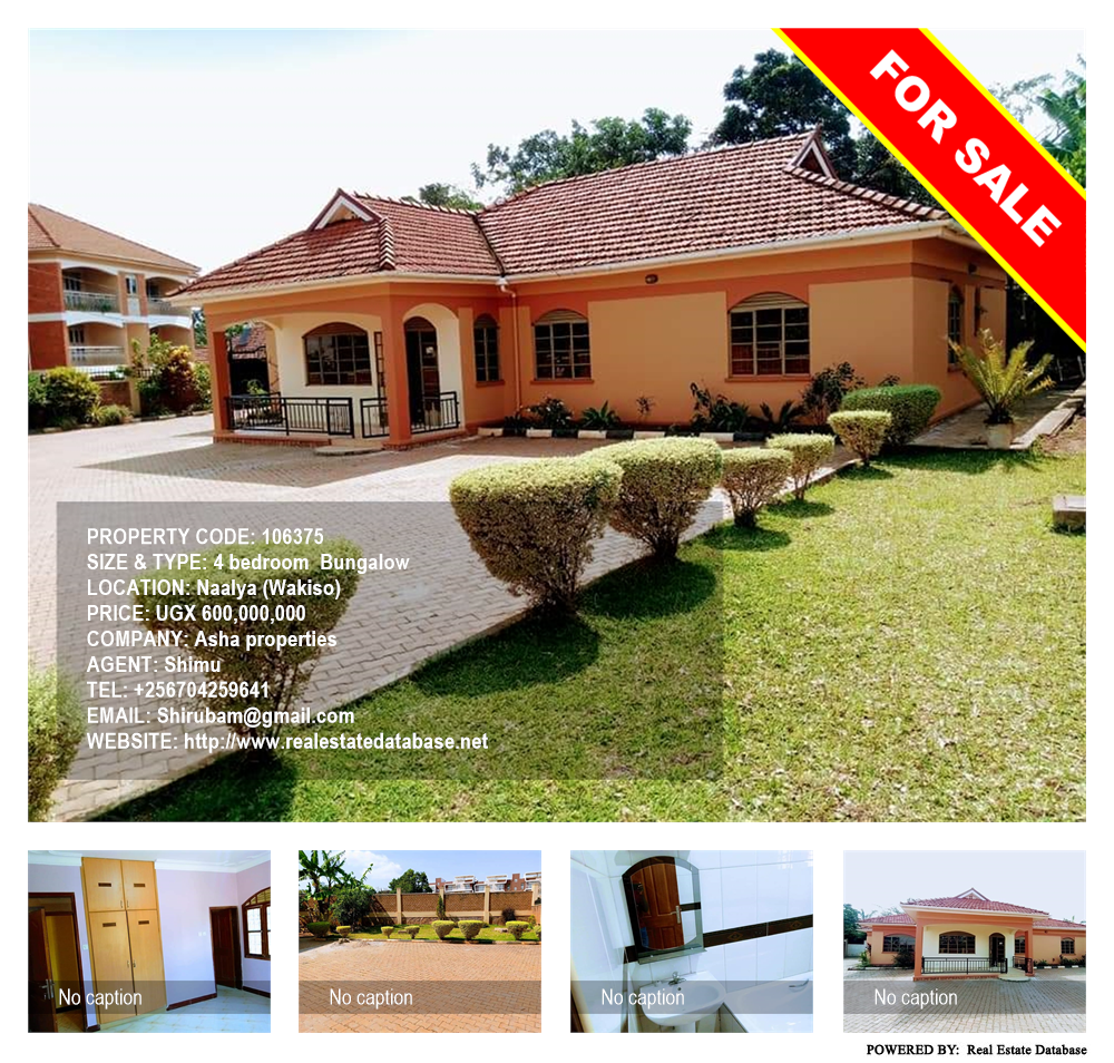 4 bedroom Bungalow  for sale in Naalya Wakiso Uganda, code: 106375