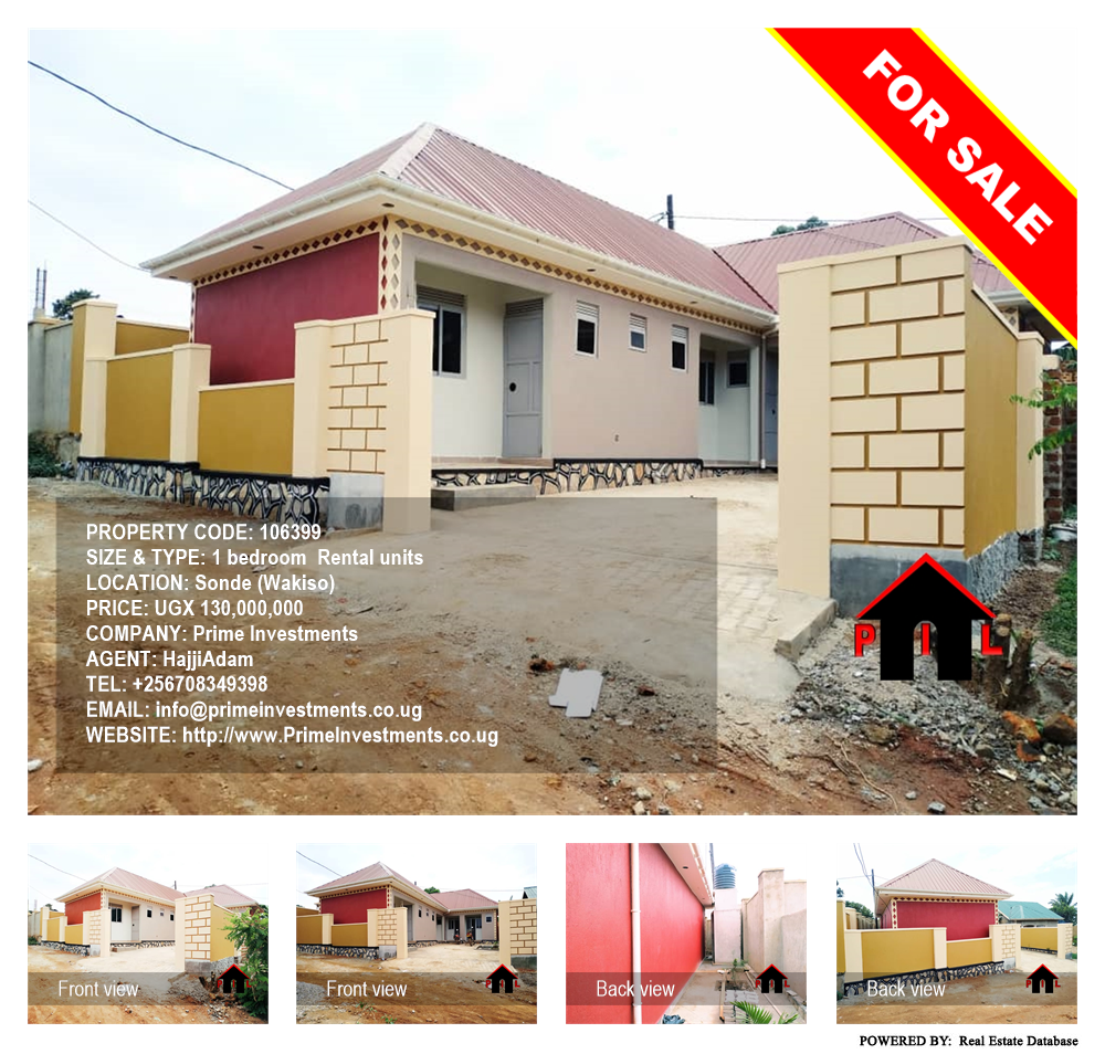 1 bedroom Rental units  for sale in Sonde Wakiso Uganda, code: 106399