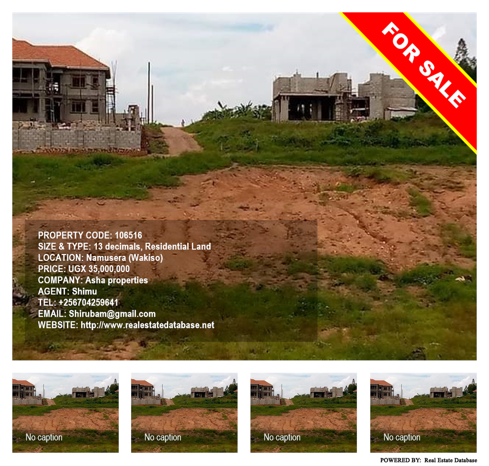 Residential Land  for sale in Namusela Wakiso Uganda, code: 106516
