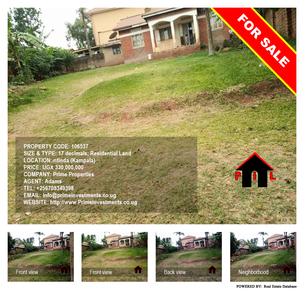 Residential Land  for sale in Ntinda Kampala Uganda, code: 106537