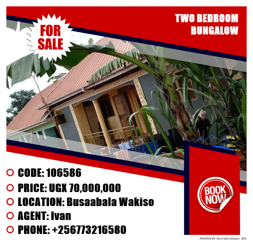 2 bedroom Bungalow  for sale in Busaabala Wakiso Uganda, code: 106586